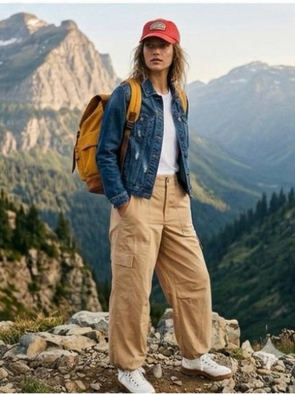 DKNYC Khaki Cargo Trousers
